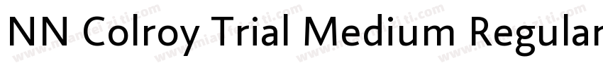 NN Colroy Trial Medium Regular字体转换